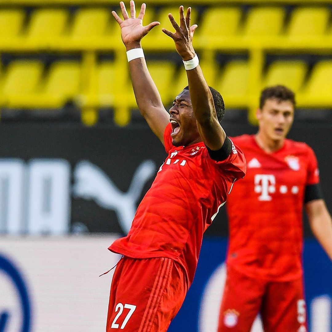 包含拜仁慕尼黑后卫阿拉巴赛季结束合同的词条